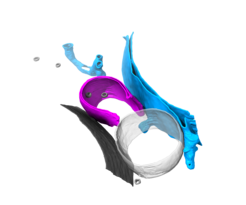 Figure 3: Segmentation of a cryo-CLEM tomogram showing an expanding phagophore with contacts to the ER and vacuole.