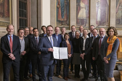 The Memorandum of Understanding of the Frankfurt Alliance was signed in the Römer Frankfurt City Hall.